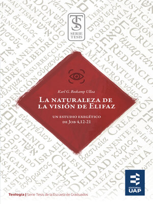 cover image of La naturaleza de la visión de Elifaz